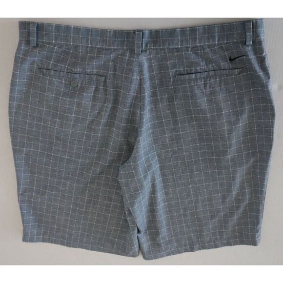 Nike 639801 088 Men's Sz 40 Gray Plaid Dri-Fit Tour Performance Golf Shorts - Picture 4 of 9